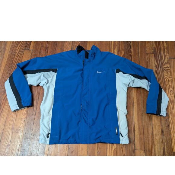 Nike NYC Marathon Storm Fit Blue Mens Large Jacket - Picture 1 of 6